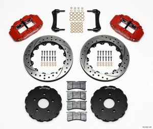 Chevrolet Corvette Brake Kit - Front - Wilwood - Narrow Superlite 6R, 13.06in Drill - Red - `97-`13