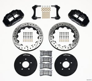Ford Mustang Brake Kit - Front - Wilwood - Superlite 6R + Drilled 12.88in - `94-`04 Ford Mustang Brake Kit - Front - Wilwood - Superlite 6R + Drilled 12.88in - `94-`04
