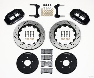 Ford Mustang Brake Kit - Front - Wilwood - Superlite 6R + Drilled Rotors - `94-`04