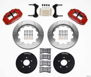 Ford Mustang Brake Kit - Front - Wilwood - Narrow Superlite 6R - Red - `94-`04 Ford Mustang Brake Kit - Front - Wilwood - Narrow Superlite 6R - Red - `94-`04