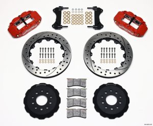 Chevrolet Camaro Brake Kit - Front - Wilwood - Superlite 6R + 13.06in Drilled Rotors - Red - `98-`02 Chevrolet Camaro Brake Kit - Front - Wilwood - Superlite 6R + 13.06in Drilled Rotors - Red - `98-`02