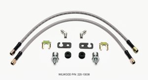 Ford Focus Brake Hose - Front - Wilwood - Flexline - 2013