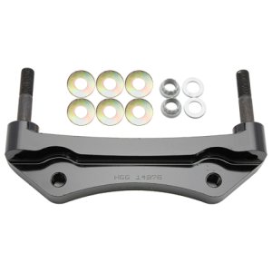 BMW M3 Caliper Mounting Bracket Kit - Front - Wilwood - AERO6 Radial Mount (7.09 in c-c) for 14.00 in Rotor - `00-`06 BMW M3 Caliper Mounting Bracket Kit - Front - Wilwood - AERO6 Radial Mount (7.09 in c-c) for 14.00 in Rotor - `00-`06