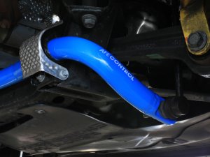 Dodge Challenger Sway Bar Set - Front + Rear - aFe - 2-Way/3-Way Adjustable, 6061-T6 Aluminum, Polyurethane Bushings - Blue - `06-`23