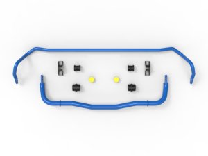 Dodge Challenger Sway Bar Set - Front + Rear - aFe - 2-Way/3-Way Adjustable, 6061-T6 Aluminum, Polyurethane Bushings - Blue - `06-`23