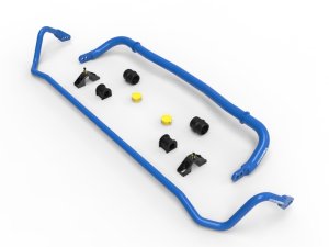 Dodge Challenger Sway Bar Set - Front + Rear - aFe - 2-Way/3-Way Adjustable, 6061-T6 Aluminum, Polyurethane Bushings - Blue - `06-`23