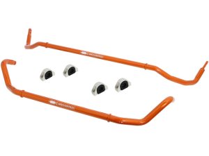 BMW 335i Sway Bar Set - Front + Rear - aFe - Lightweight Tubular, Adjustable - Tangerine Orange - `07-`13