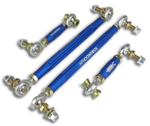 BMW M2 Sway Bar End Links - Front + Rear - aFe - Adjustable - Anodized Blue - `16-`21