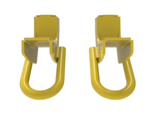 Toyota Tundra Tow Hook (2) - Front - aFe - Yellow - `22-`25