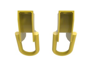 Toyota Tundra Tow Hook (2) - Front - aFe - Yellow - `22-`25