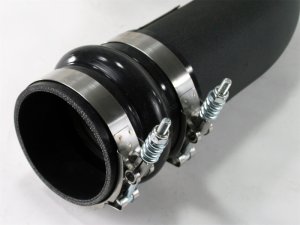 Dodge Ram 3500 Intercooler Charge Pipe - Cold Side - aFe - BladeRunner Cold Side, 3.5 in to 3.0 in - Black - `03-`07