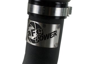 Dodge Ram 3500 Intercooler Charge Pipe - Cold Side - aFe - BladeRunner Cold Side, 3.5 in to 3.0 in - Black - `03-`07