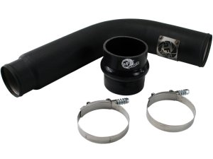 Dodge Ram 3500 Intercooler Charge Pipe - Cold Side - aFe - BladeRunner Cold Side, 3.5 in to 3.0 in - Black - `03-`07 Dodge Ram 3500 Intercooler Charge Pipe - Cold Side - aFe - BladeRunner Cold Side, 3.5 in to 3.0 in - Black - `03-`07
