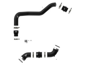 GMC Sierra Intercooler Pipe Kit - aFe - BladeRunner Aluminum - Black - `06-`10