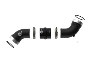 Chevrolet Silverado 2500HD Intercooler Charge Pipe Kit - aFe - BladeRunner with Quick-Connect Adapters - Black - `06-`10