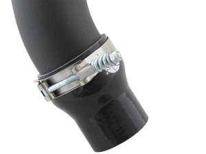 GMC Sierra 2500HD Intercooler Tube - aFe - BladeRunner 3 IN Aluminum Hot Charge Pipe - Black - `11-`13