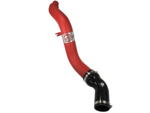 Ram 1500 Intercooler Tube - Hot Side - aFe - BladeRunner 3 IN Aluminum - Red - `14-`18