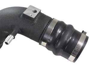 Ford F-150 Intercooler Tube - Cold Side - aFe - BladeRunner 3 IN Aluminum Cold Charge Pipe - Black - `15-`19