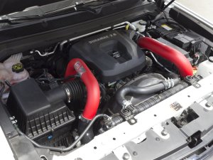 Chevrolet Colorado Intercooler Tubes - Hot Side - aFe - BladeRunner 2.5in - Red - `16-`22