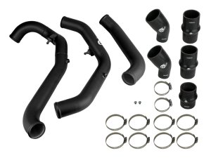 Ford F-150 Raptor Intercooler Tubes - Hot Side - aFe - BladeRunner 2-1/2 IN Aluminum - Black - `17-`20