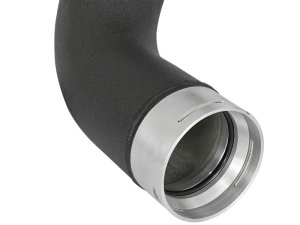 GMC Sierra 2500HD Intercooler Tube Kit - Hot/Cold - aFe - BladeRunner 3in/3-1/2in Aluminum - Black - `17-`19