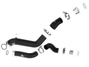 Chevrolet Silverado 1500 Intercooler Hot & Cold Charge Pipe Kit - aFe - BladeRunner - Black - `19-`25