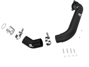 Toyota GR Supra Intercooler Charge Pipe - aFe - BladeRunner 2-3/4 IN Aluminum - Black - `21-`24 Toyota GR Supra Intercooler Charge Pipe - aFe - BladeRunner 2-3/4 IN Aluminum - Black - `21-`24