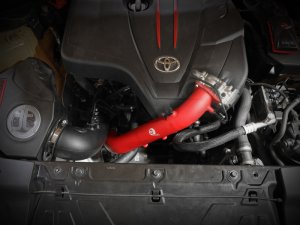 Toyota GR Supra Charge Pipe - aFe - BladeRunner 2-3/4 IN Aluminum Hot - Red - `21-`24