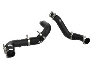 RAM 1500 Intercooler Pipe Kit - aFe - BladeRunner 3in Aluminum Hot & Cold Charge Pipe - Black - `16-`19
