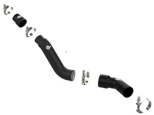 RAM 1500 Intercooler Pipe - aFe - BladeRunner 3in Aluminum Hot Charge Pipe - Black - `16-`19