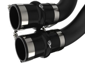 Ford Raptor Intercooler Charge Pipe Kit - aFe - 3 IN Aluminum Hot and Cold - Black - `21-`25
