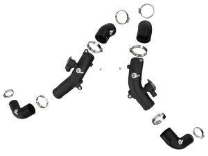 Toyota Tundra Intercooler Pipe - aFe - BladeRunner 2.5in Aluminum Hot Charge - Black - `22-`25 Toyota Tundra Intercooler Pipe - aFe - BladeRunner 2.5in Aluminum Hot Charge - Black - `22-`25