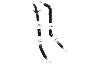 RAM 1500 Charge Pipe Kit - aFe - BladeRunner 2-1/2 IN & 3 IN Aluminum Hot and Cold - Black - `20-`23