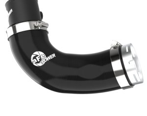 Kia Stinger Intercooler Charge Pipe - aFe - BladeRunner Hot Charge Pipe - Wrinkle Black - `22-`23