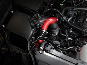 Toyota Tacoma Charge Pipe Kit - aFe - BladeRunner 2.5in & 3in Aluminum Hot & Cold - Red - `24-`25