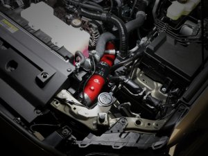 Toyota Tacoma Charge Pipe Kit - aFe - BladeRunner 2.5in & 3in Aluminum Hot & Cold - Red - `24-`25