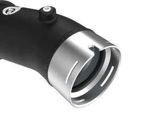 Toyota Tacoma Cold Charge Pipe - aFe - BladeRunner 3in Aluminum - Wrinkle Black - `24-`25