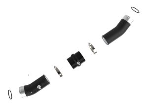 Toyota Tacoma Cold Charge Pipe - aFe - BladeRunner 3in Aluminum - Wrinkle Black - `24-`25