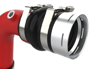 Ford Super Duty Charge Pipe Kit - aFe - BladeRunner Aluminum Hot and Cold - Red - `23-`24