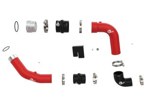 Ford Super Duty Charge Pipe Kit - aFe - BladeRunner Aluminum Hot and Cold - Red - `23-`24