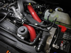 Ford Super Duty Charge Pipe Kit - aFe - BladeRunner Aluminum Hot and Cold - Red - `23-`24