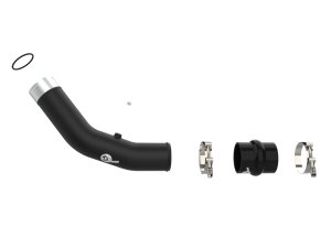 Ford Super Duty Intercooler Charge Pipe - aFe - BladeRunner 3in Aluminum Hot - Black - `23-`24