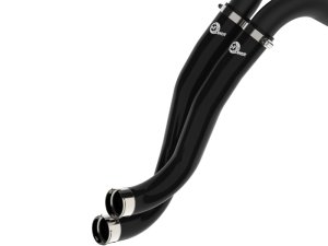 Ford Ranger Charge Pipe Kit - Hot Side + Cold Side - aFe - BladeRunner Aluminum, 2.25 in Hot Side / 3 in Cold Side - Wrinkle Black - `24-`25