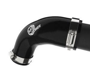 Ford Ranger Charge Pipe - aFe - BladeRunner Hot Side, 2-1/4 in Aluminum - Wrinkle Black - `24-`25