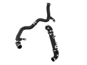 Hyundai Veloster N Intercooler Charge Pipe Kit - aFe - BladeRunner Aluminum Hot & Cold - Wrinkle Black - `19-`22 Hyundai Veloster N Intercooler Charge Pipe Kit - aFe - BladeRunner Aluminum Hot & Cold - Wrinkle Black - `19-`22