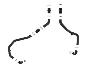 Ford F-150 Intercooler Charge Pipes - aFe - BladeRunner 2in to 2-1/2in Aluminum - Black - `24-`26