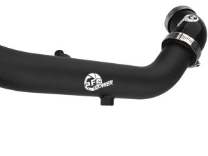Ford F-150 Intercooler Charge Pipes - aFe - BladeRunner 2in to 2-1/2in Aluminum - Black - `24-`26