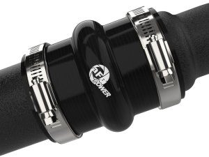 Ford F-150 Intercooler Charge Pipes - aFe - BladeRunner 2in to 2-1/2in Aluminum - Black - `24-`26