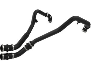 Ford F-150 Intercooler Charge Pipes - aFe - BladeRunner 2in to 2-1/2in Aluminum - Black - `24-`26