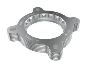 Subaru XV Crosstrek Throttle Body Spacer - aFe - Silver Bullet - Orange - `21-`25 Subaru XV Crosstrek Throttle Body Spacer - aFe - Silver Bullet - Orange - `21-`25